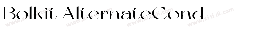 Bolkit AlternateCond字体转换